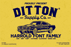 Harrold Font Bundle (35% OFF)