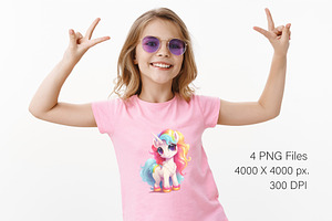 Cute Rainbow Unicorns 07. TShirt