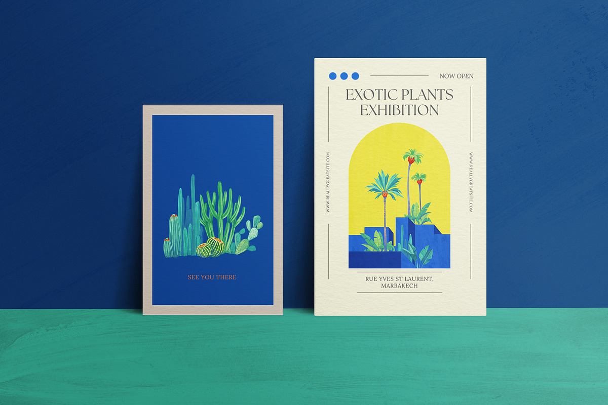JARDIN MAJORELLE  Floral gouache set, a Decorative Illustration by Anastezia Luneva (Photo 3 of 8)