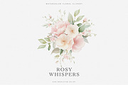 Watercolor Soft Blush Roses, a Decorative Illustration by Patishop Art (Thumbnail 7 of 7)