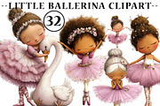 Little Ballerina Clipart, an Illustration by CreationArt (Thumbnail 1 of 5)
