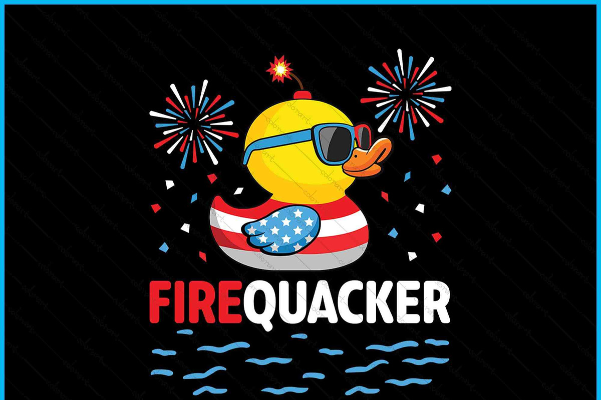 4th Of July Duck Firequacker, a Graphic by Creativeusart (Photo 2 of 4)
