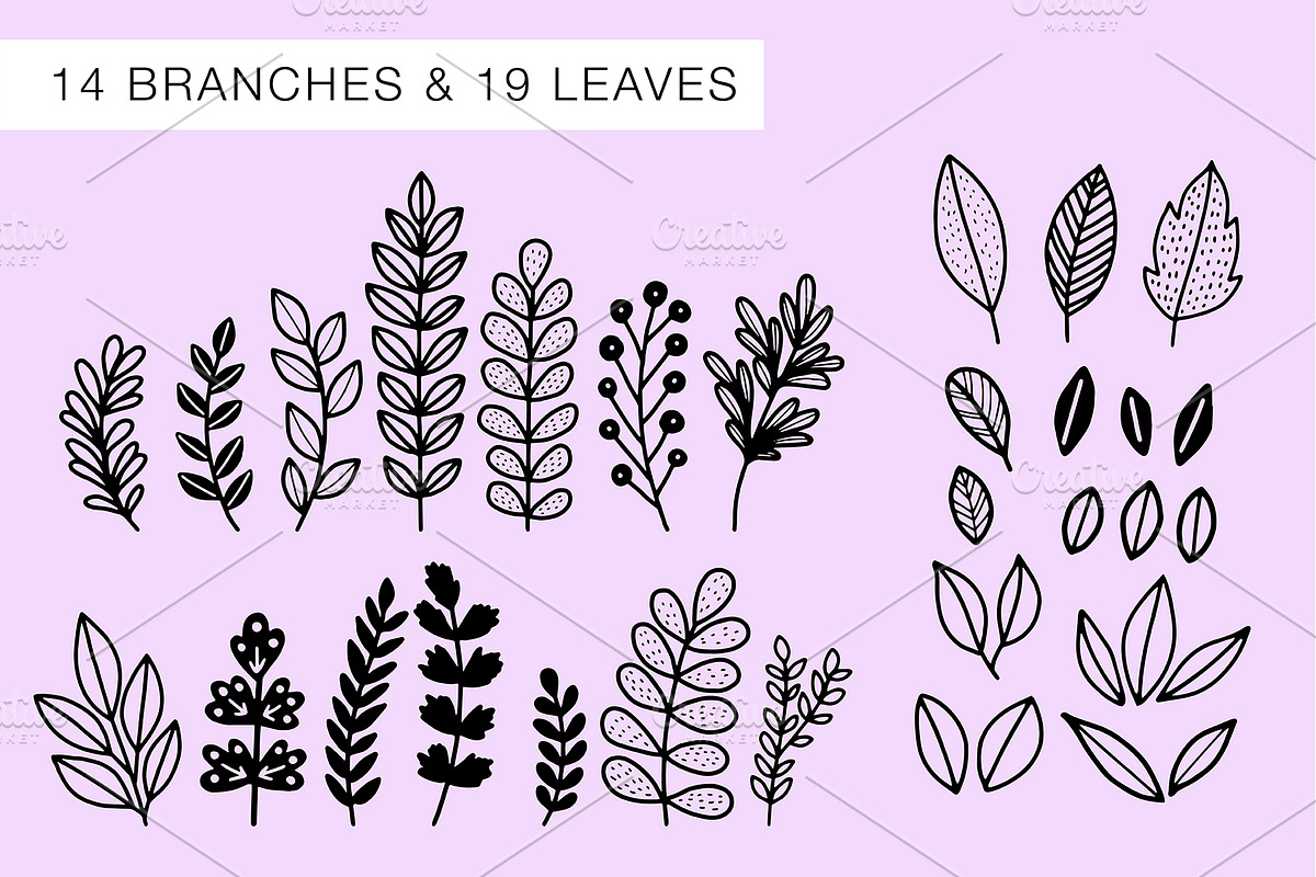 60 Garden Florals Vector Elements, an Illustration by Kristin Nohe Juchs (Photo 4 of 5)