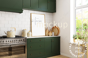 Kitchen Interior Frame Mockup