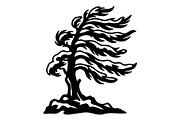 Windblown Tree Silhouette, an Object Graphic by Gfx_Store (Thumbnail 16 of 16)