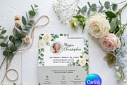 White Rose Funeral Program Template, an Invitation Template by Arslan (Thumbnail 3 of 3)