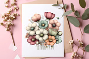 Whimsical spring flowers clipart, an Illustration by SinaCreation (Thumbnail 8 of 11)