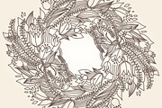 Vintage GARDEN for coloring pages, a Decorative Illustration by ekaart (Thumbnail 8 of 10)