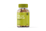 Pills Jar Mockup, a Cups & Container Mockup by GraphicsPixel (Thumbnail 3 of 5)