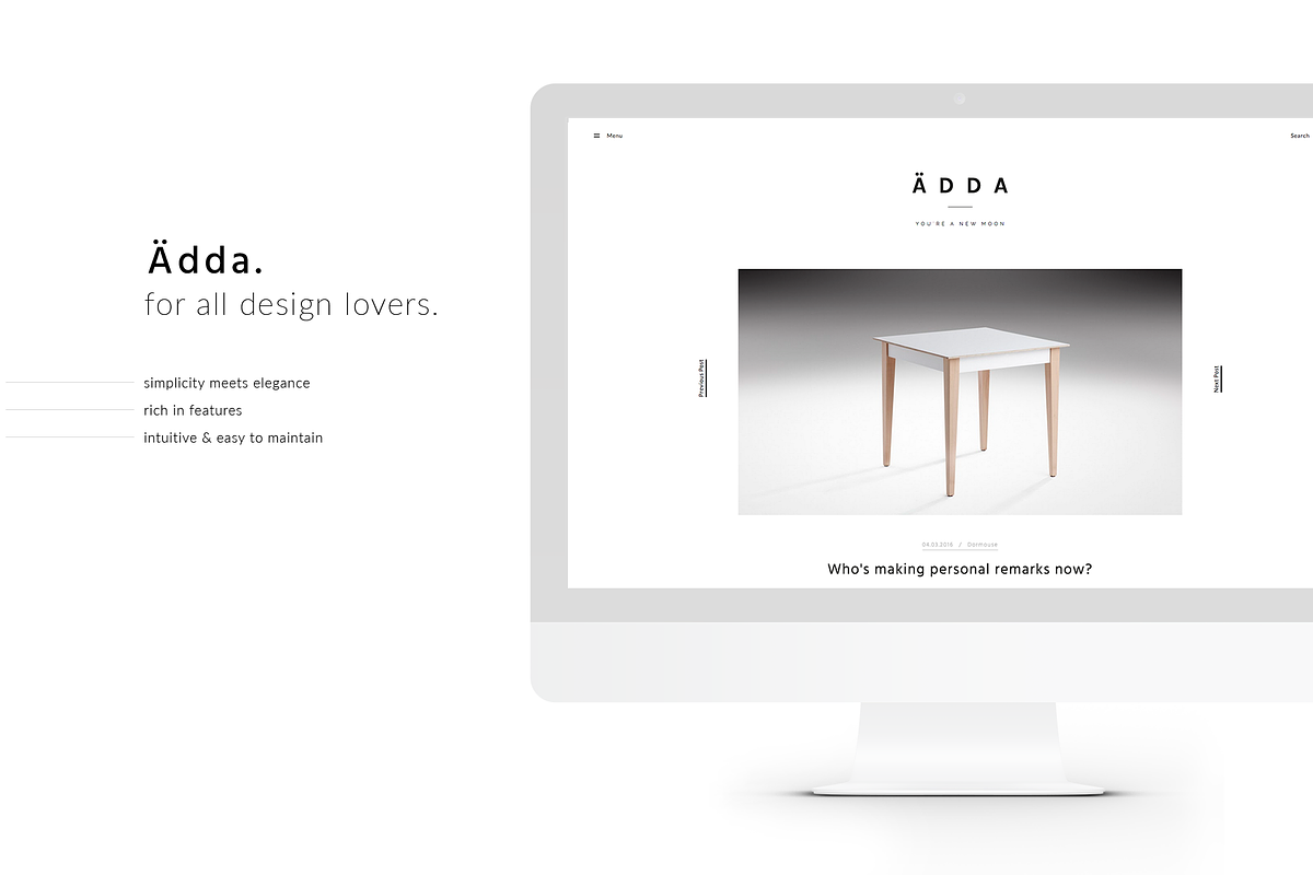 Ädda - Design + Lifestyle WordPress, a WordPress Template by Sjá Agency (Photo 6 of 6)