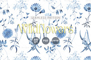 Botanical Wildflower Seamless Print, a Pattern Graphic by texvogue (Thumbnail 1 of 12)