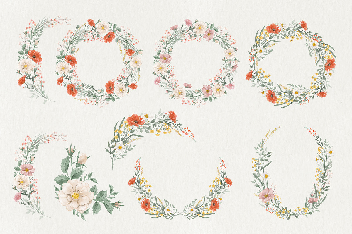 Floral Tales Wedding cards & clipart, an Invitation Template by Garden in frame (Photo 8 of 10)