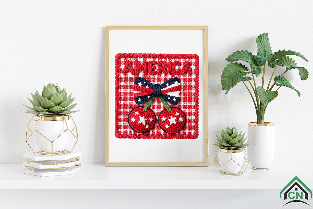 Faux Yarn Patriotic Png America Png, an Illustration by Craft Nest (Photo 6 of 6)