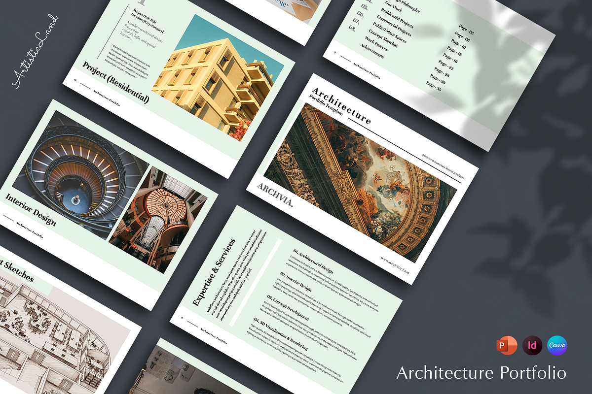 Architecture Portfolio | Canva, a Brochure Template by ArtisticLand (Photo 2 of 13)