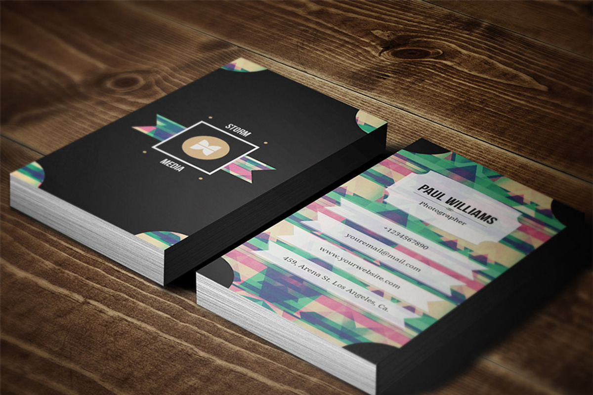Retro/Vintage Style Business Card V3, a Business Card Template by PSD Storm (Photo 8 of 8)