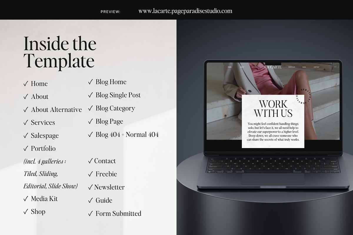 Editorial Showit Website Template, a Websites & App Template by pageparadise (Photo 8 of 10)