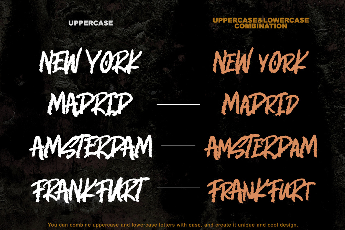 Brocken - Caps Rough Font preview 5