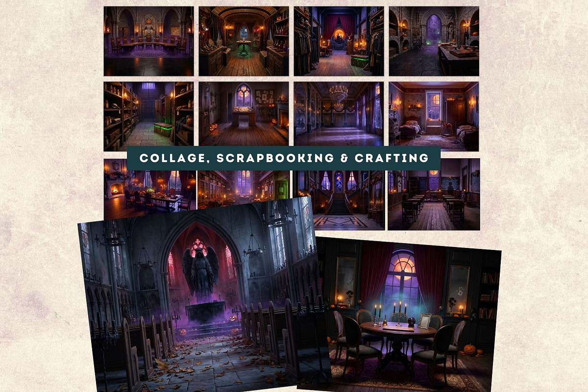 100 Halloween RPG Backdrops, a Seasonal Illustration by ThatsDesignArt (Photo 17 of 19)