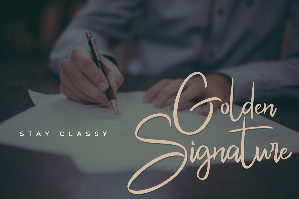 Santiago Signature Script, a Script Font by Debut Studio (Photo 2 of 6)