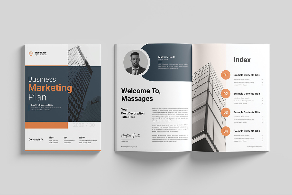 Marketing Plan Template, a Brochure Template by Cleffon_Graphic_Studio (Photo 2 of 9)