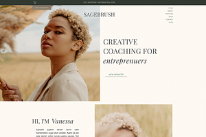 Wix Website Template - Boho Coach