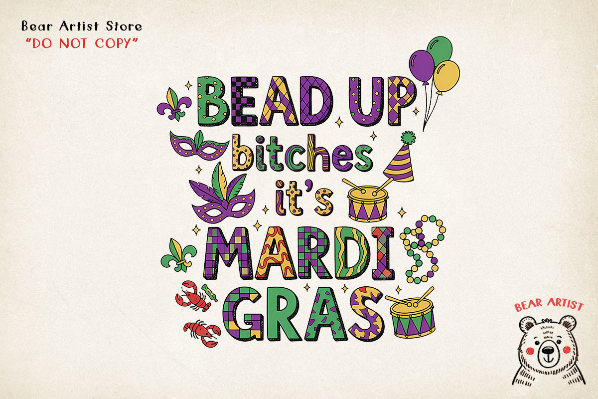 Mardi Gras Hand-drawn PNG Bundle, an Object Illustration by GlitterCraft (Photo 72 of 101)