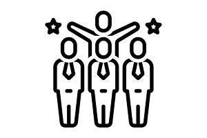 Members fellow black icon, an Outline Icon by Creative priyanka