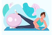 Working out people characters set, a Person Illustration by IMG visuals characters (Thumbnail 8 of 10)