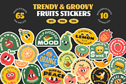 Trendy Fruits Stickers Collection, an Object Graphic by TSRY (Thumbnail 1 of 3)