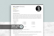 ATS Resume Template, a Resume Template by Anjum Ilyas (Thumbnail 1 of 8)