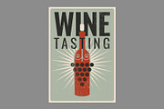 Wine grunge vector poster set., a Food Illustration by PoPaShop (Thumbnail 4 of 11)