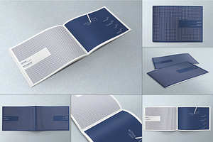 Horizontal A4 Brochure Mockup, an Advertising Mockup by DesignRushMarket