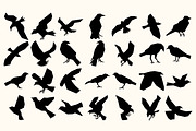 Bird Silhouette SVG Bundle, an Animal Illustration by Tekuni (Thumbnail 5 of 11)