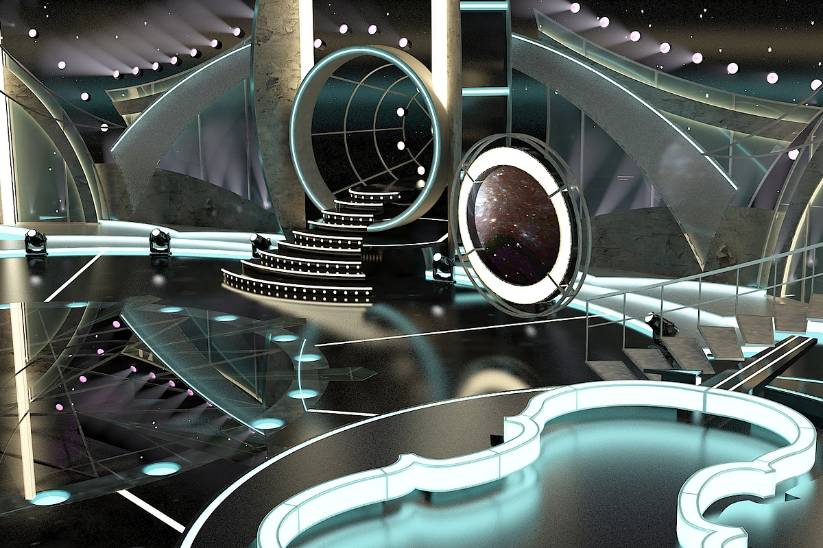 TV Studio Entertainment Set 1, an Architecture 3D Model by akerStudio (Photo 14 of 26)