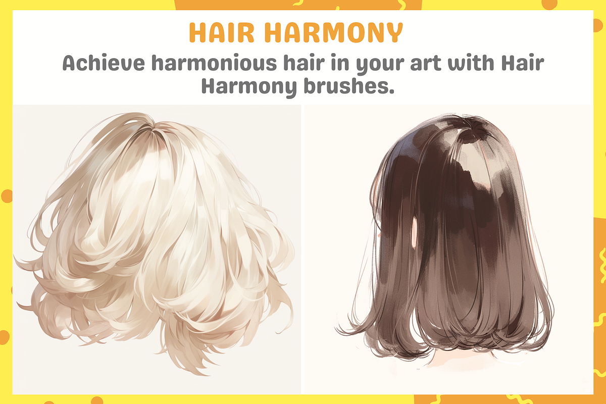 Procreate Hair Brushes, a Brush Add-On by nikiartcorner (Photo 8 of 8)