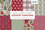 Country Christmas Digital Paper, a Pattern Graphic by FINEAPPLE (Thumbnail 1 of 7)