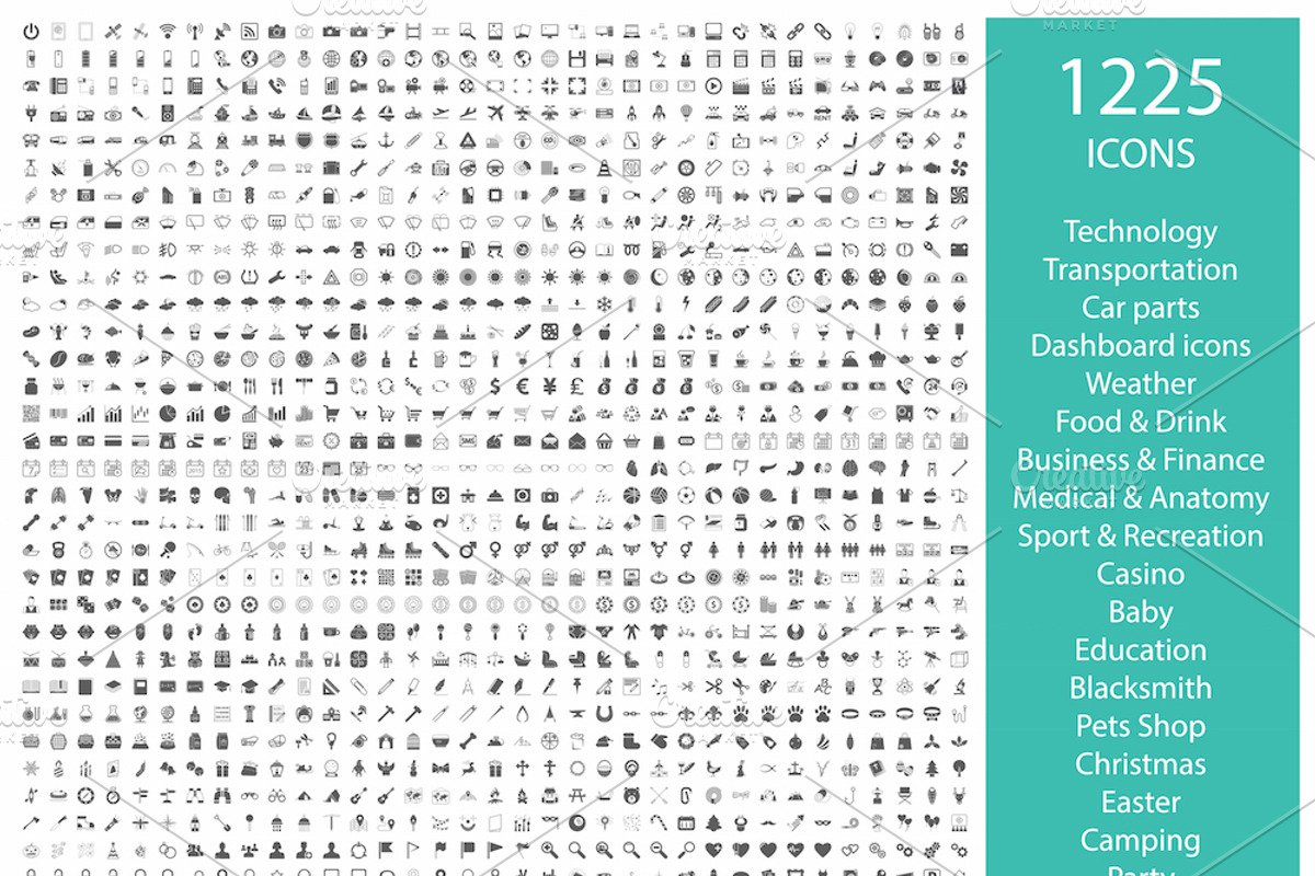 Set of 1225 icons, an Icon by Oleksii