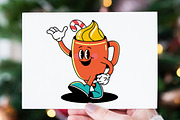 Groovy Christmas Characters set, an Object Graphic by Creative Graphics (Thumbnail 4 of 7)