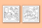 Cuddle Cuties Comfy Coloring Pages, a Decorative Illustration by Coco Bloom (Thumbnail 2 of 4)