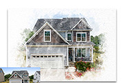 Architecture Watercolor Photo Effect, a Plug-in Add-On by Studio Retouch (Thumbnail 4 of 6)