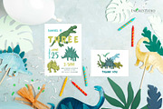 Dinosaur Birthday Invitation, an Invitation Template by Encre Studio (Thumbnail 5 of 5)