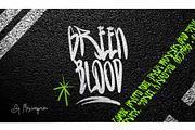 Green Blood Graffiti Font, a Symbol Font by Maxim apperian (Thumbnail 1 of 8)
