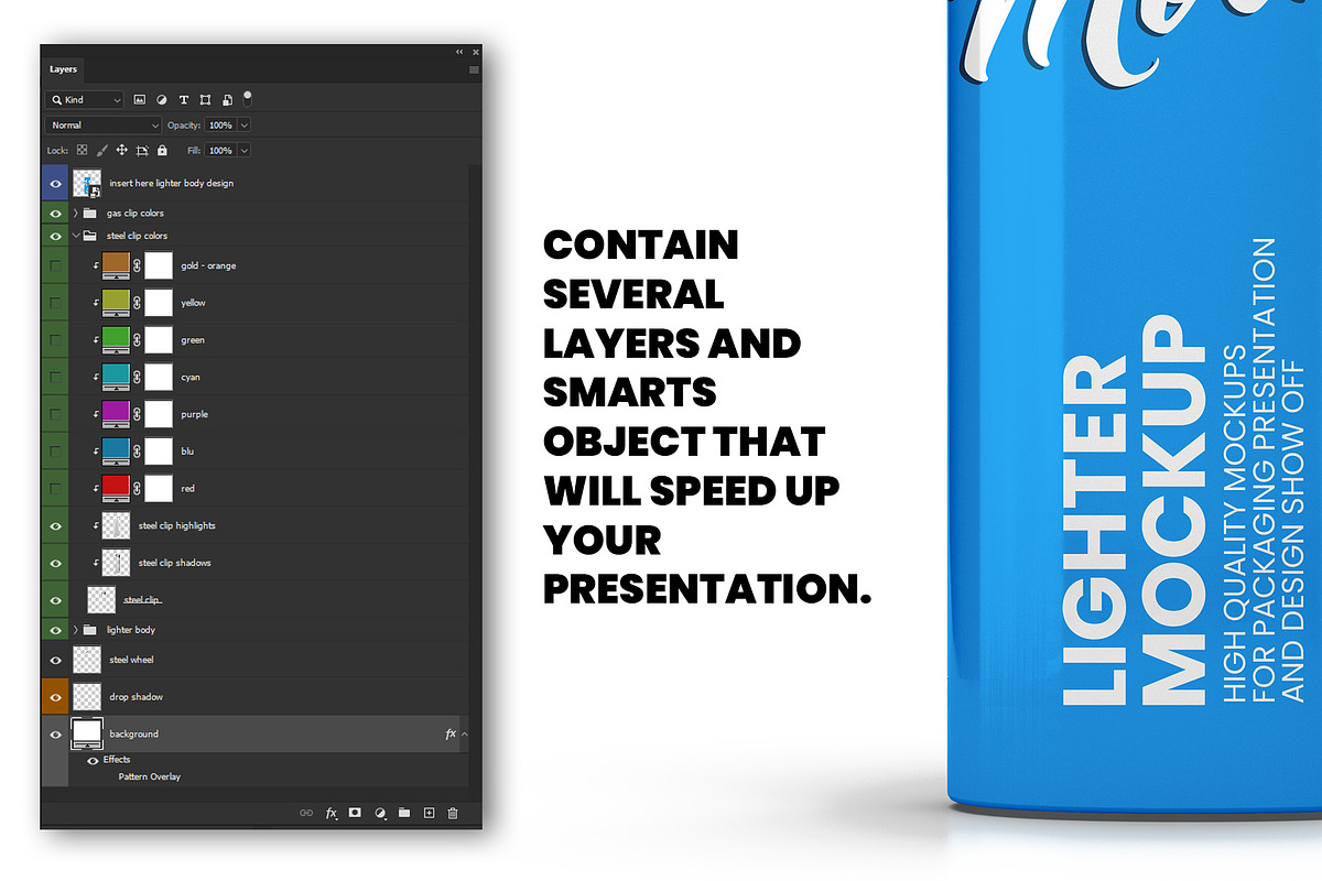 Glossy Lighter Mockup, an Advertising Mockup by Illusiongraphic (Photo 8 of 10)