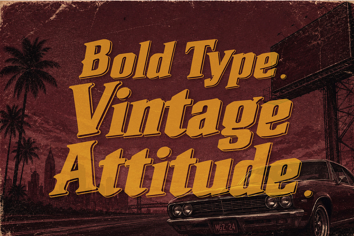 Montac Gartenz - Vintage Power, a Serif Font by HypeWorksCo (Photo 2 of 13)