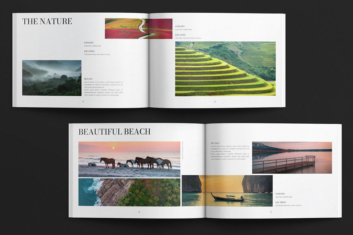 Photography Portfolio Landscape, a Brochure Template by E-Type (Photo 3 of 7)