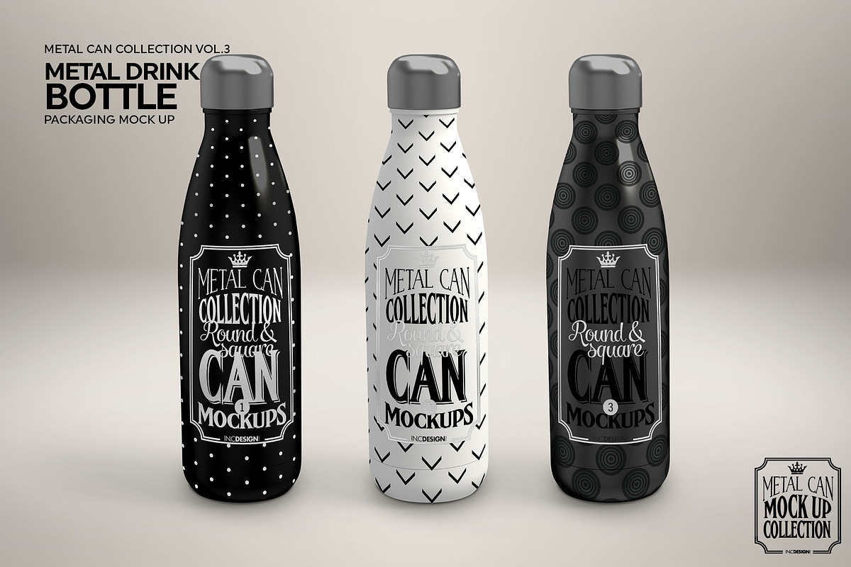 Metal Drink Bottle Mockup, a Product Mockup by INCDesign (Photo 9 of 10)