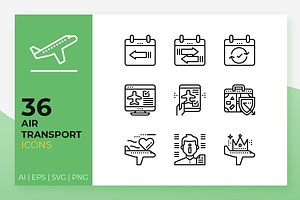 Air Transport Icons