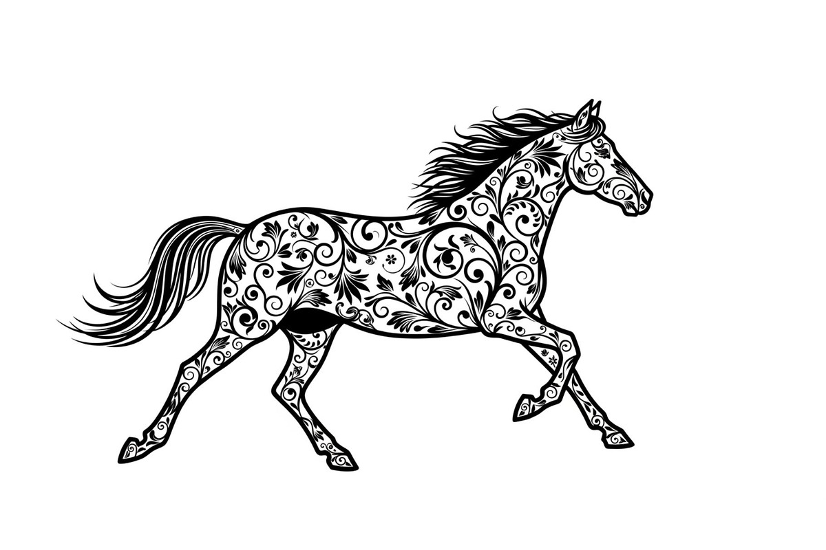 Running Horse Silhouette SVG Bundle, an Illustration by Creativeshirt (Photo 13 of 31)