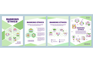 Banking ethics green brochure, a Brochure Template by IMG Visuals