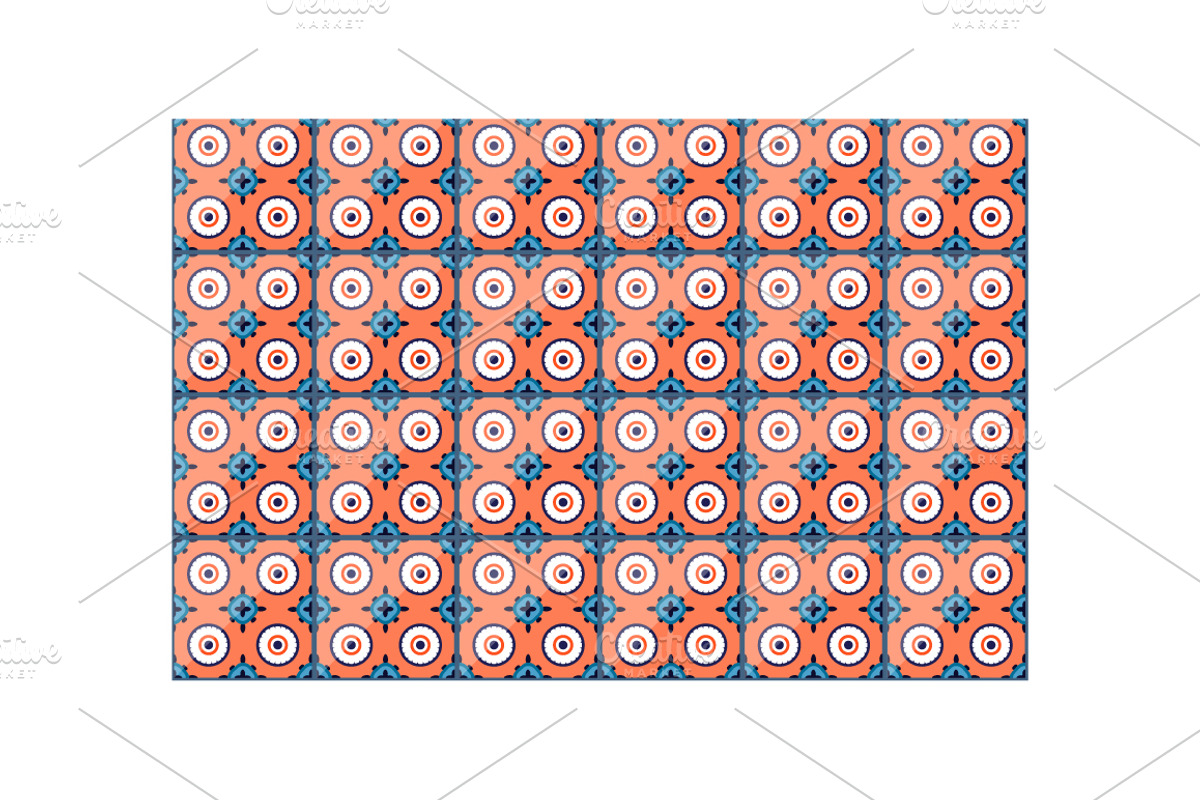 Azulejo Pattern VECTOR. Moroccan, a Pattern Graphic by Natalka Dmitrova art (Photo 29 of 29)